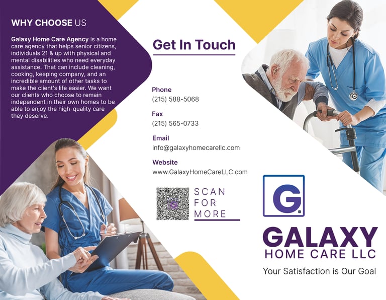 Tri-fold brochure inside